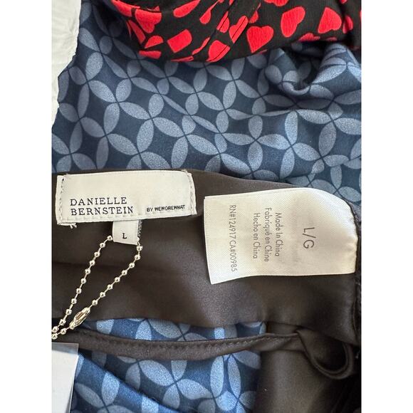 Danielle Bernstein by WeWoreWhat Cowl Top Stretch Charmeuse Black Large - Picture 6 of 8